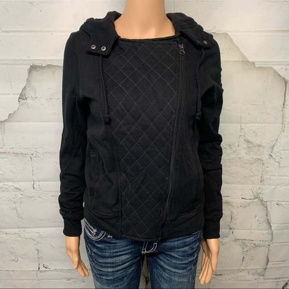 Black Hooded Jacket - Picture 2 of 7